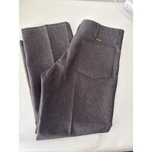 Wrangler 82HO Wrancher Pants Polyester Dress Slacks Mens Size 34x29 Brown